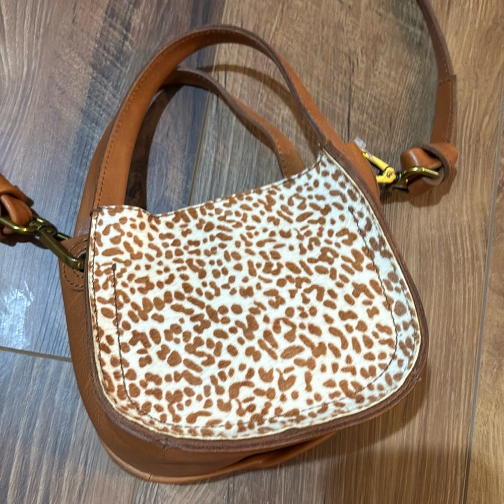 Madewell leopard mini purse